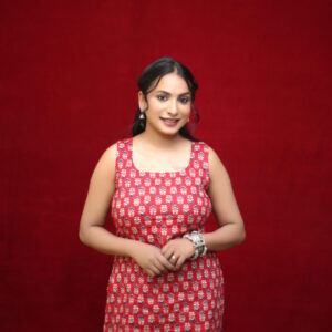 RADIANT RED KURTI - Elegant summer style